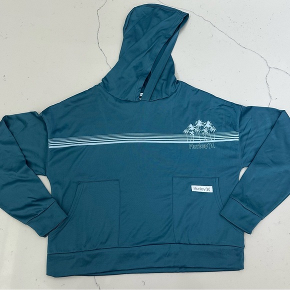 Hurley Other - Hurley Blue Sweatshirt with White Stripe